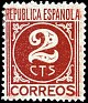 Spain 1936 Numbers 2 CTS Auburn Edifil 731